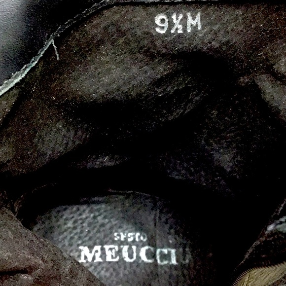 Sesto Meucci Black Leather Booties 9-1/2 M NEW - Picture 2 of 5